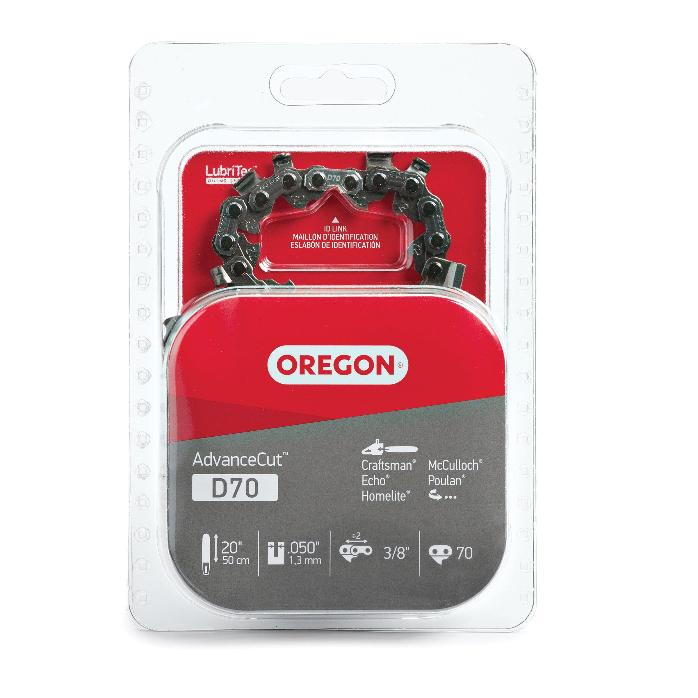 Oregon D70 20Inch AdvanceCut Chainsaw Chain, Fits Echo, McCulloch and