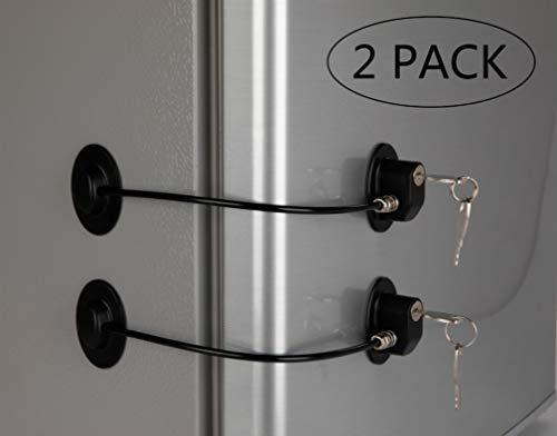 2 Pack Refrigerator Door Locks With 4 Keys File Drawer Lock Freezer Door Lock EBay
